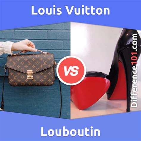 what is the difference between louis vuitton and christian louboutin|women wearing christian louboutin shoes.